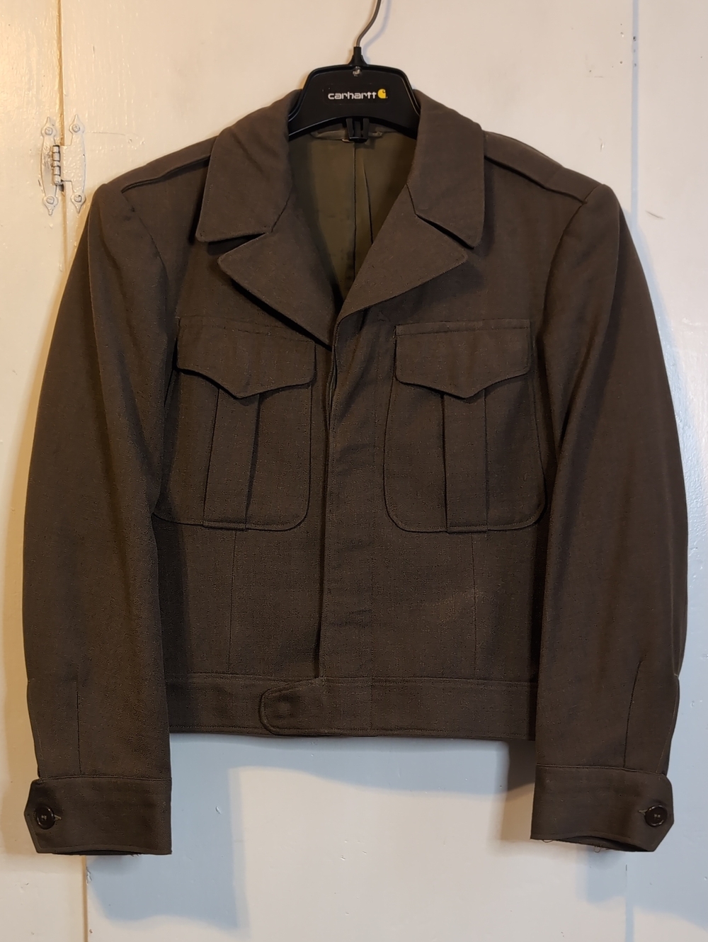 Vint. 40s US Army Eisenhower Ike Uniform Jacket mens 34Short